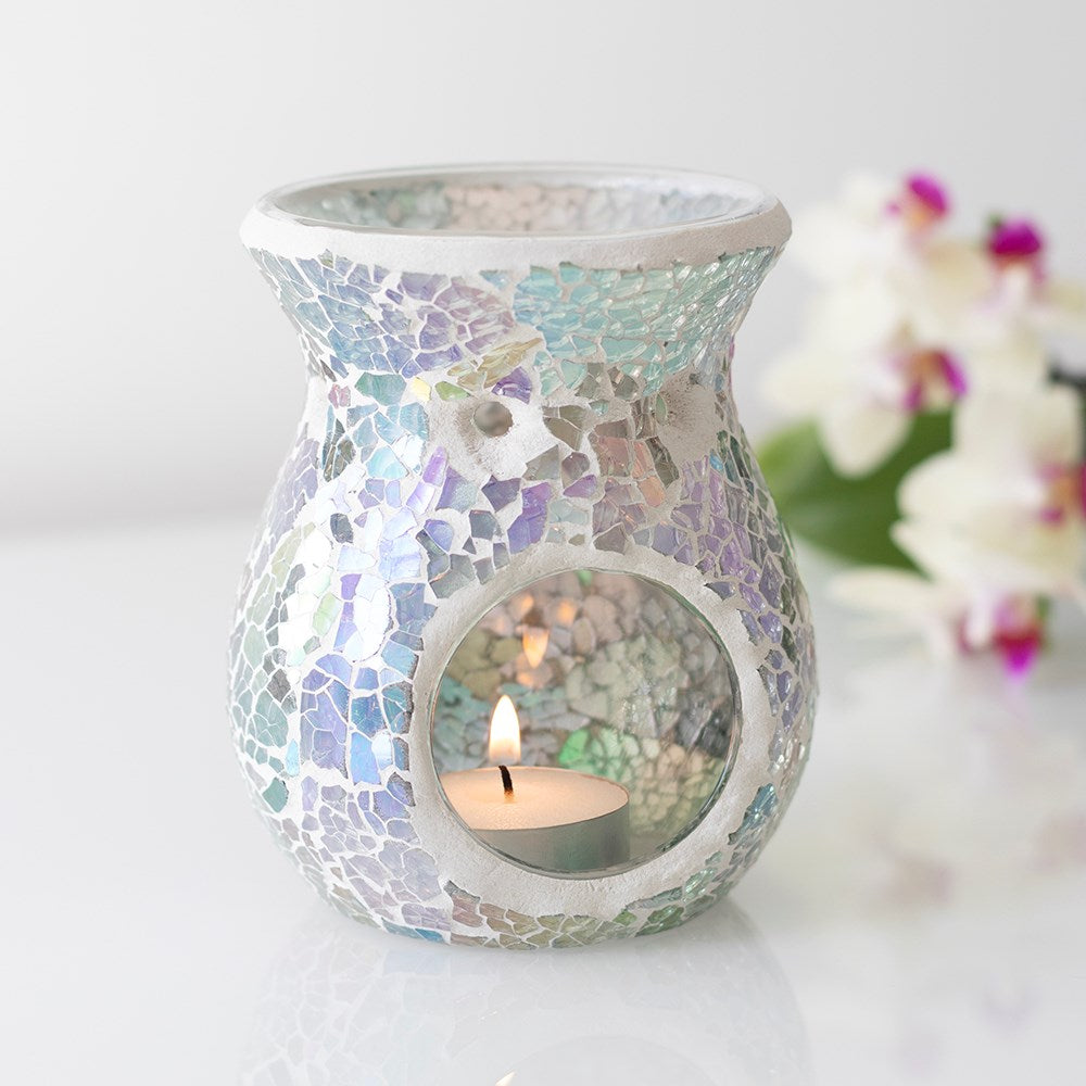 Mozaïek geurbrander zilver
