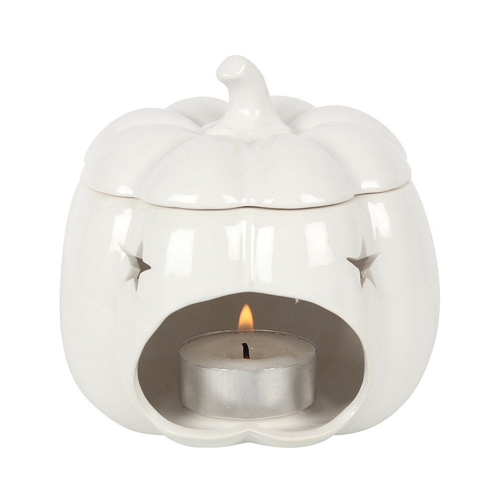 Pompoen geurbrander wit