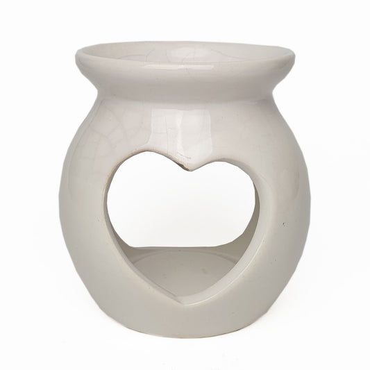 Fragrance burner white heart