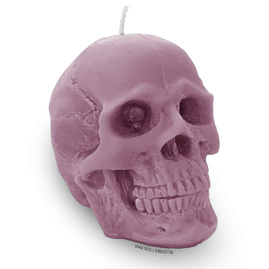 Skull candle purple
