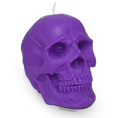 Skull candle violet