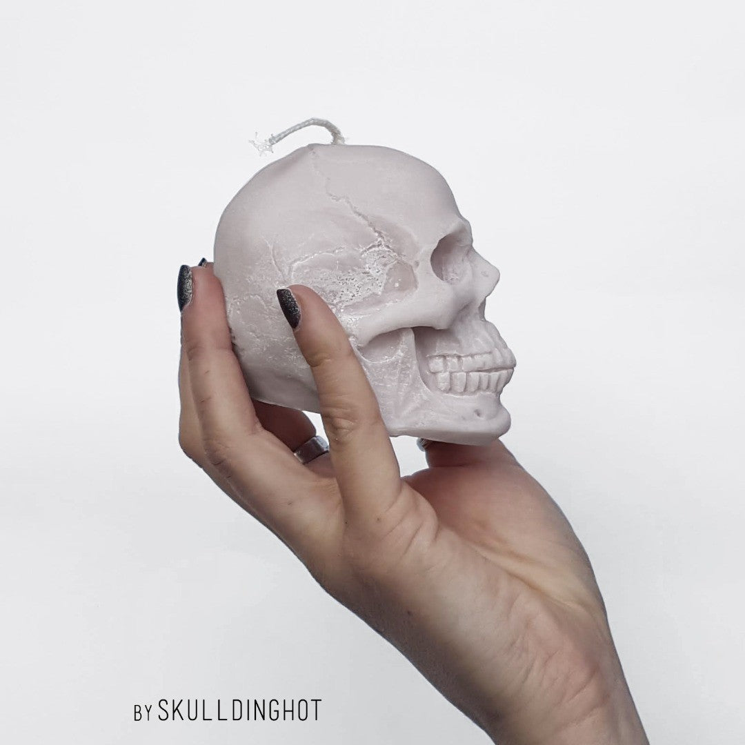 Skull candle pink