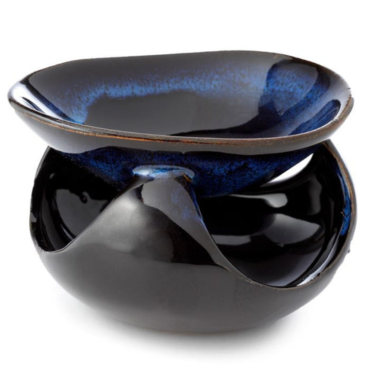 Fragrance burner abstract blue