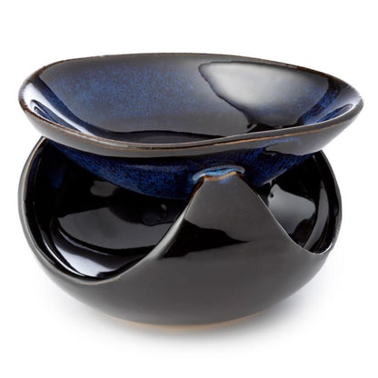 Fragrance burner abstract blue