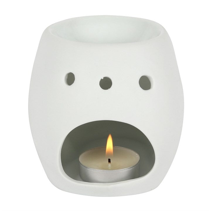 Fragrance burner skull white