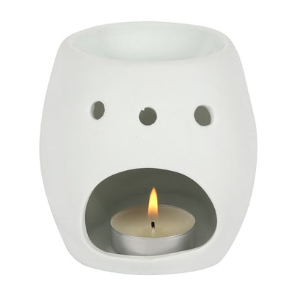 Fragrance burner skull white