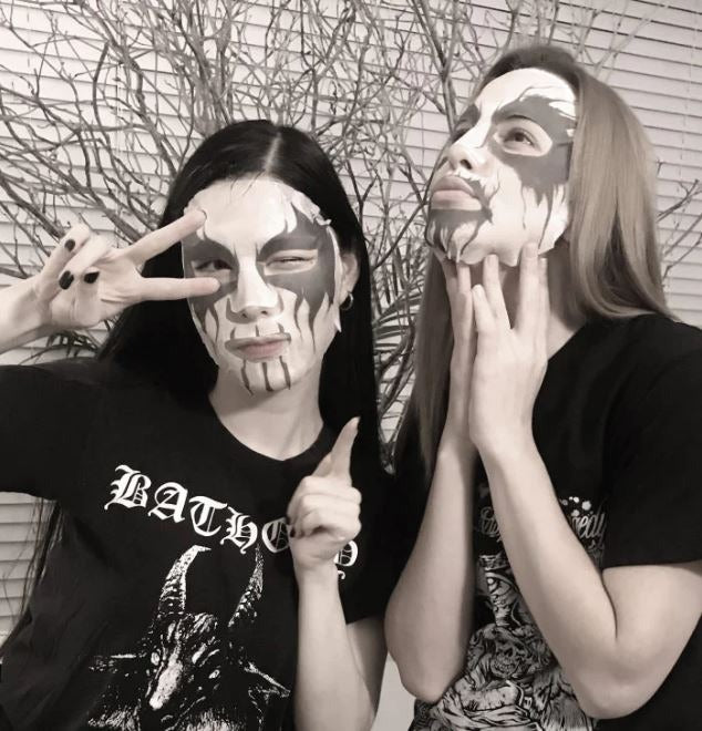 Corpse paint face mask  – Rice bran