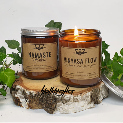 Bend it like a Buddha - natural scented candle