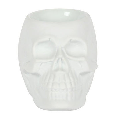 Fragrance burner skull white