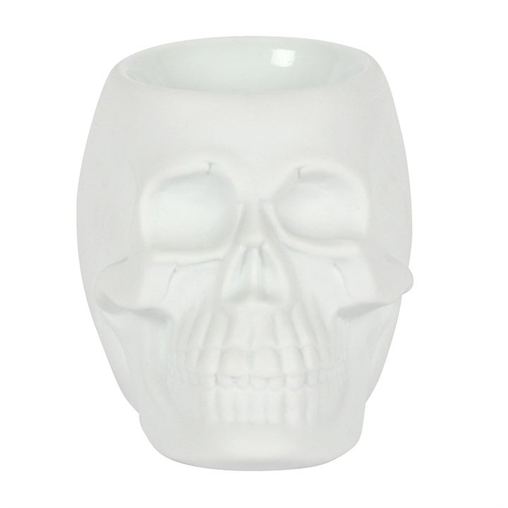 Fragrance burner skull white